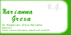 marianna grexa business card
